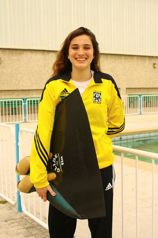 Una representante navarra en la Selección Nacional Júnior de Natación con Aletas